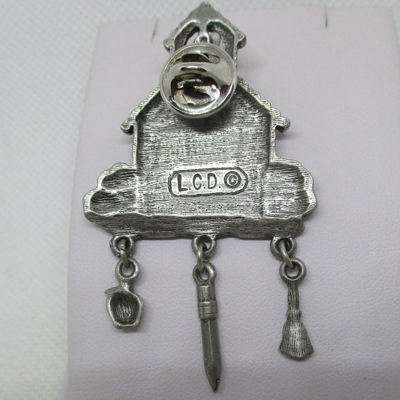 LCD Brooch Lindsay Claire Designs Brooch LCD School Brooch LCD Pewter School - Picture 4 of 5